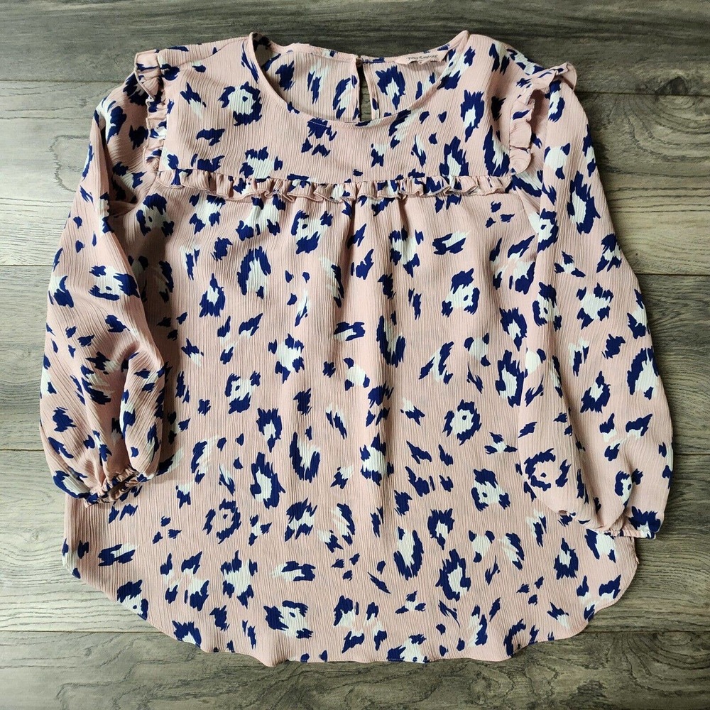 Juicy Couture Multicolor Long sleeve Blouse Top Size M